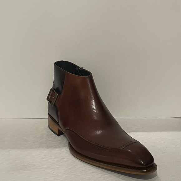 duca Other - Duca ankle boot cognac Italian leather point toe side zipper